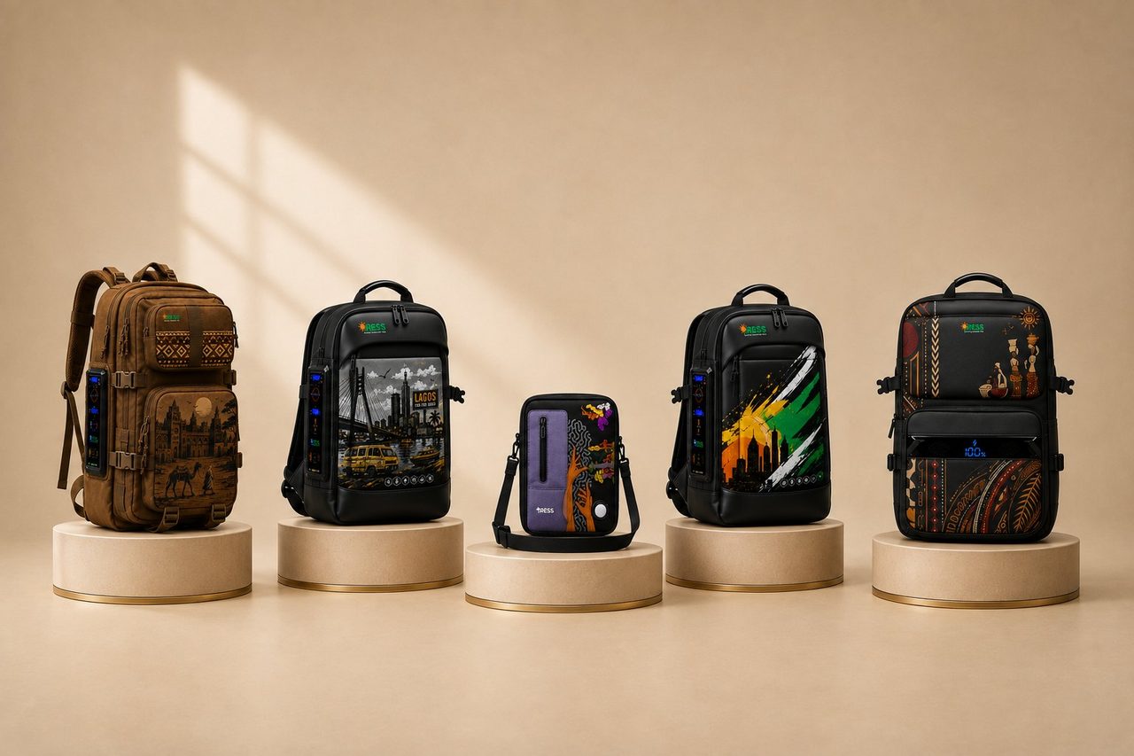The iress collection — five solar inverter backpack designs on display