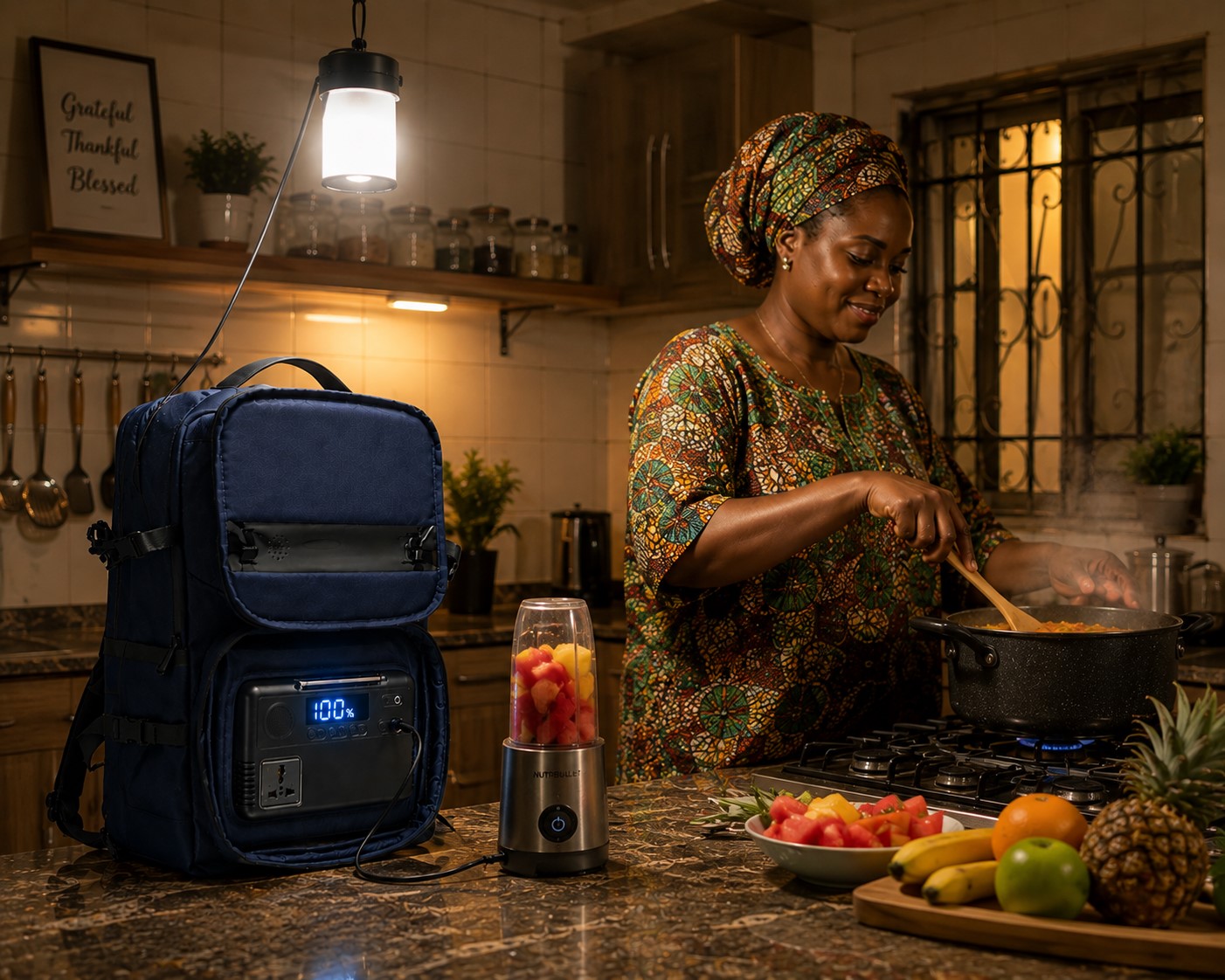 Households with an iress solar backpack