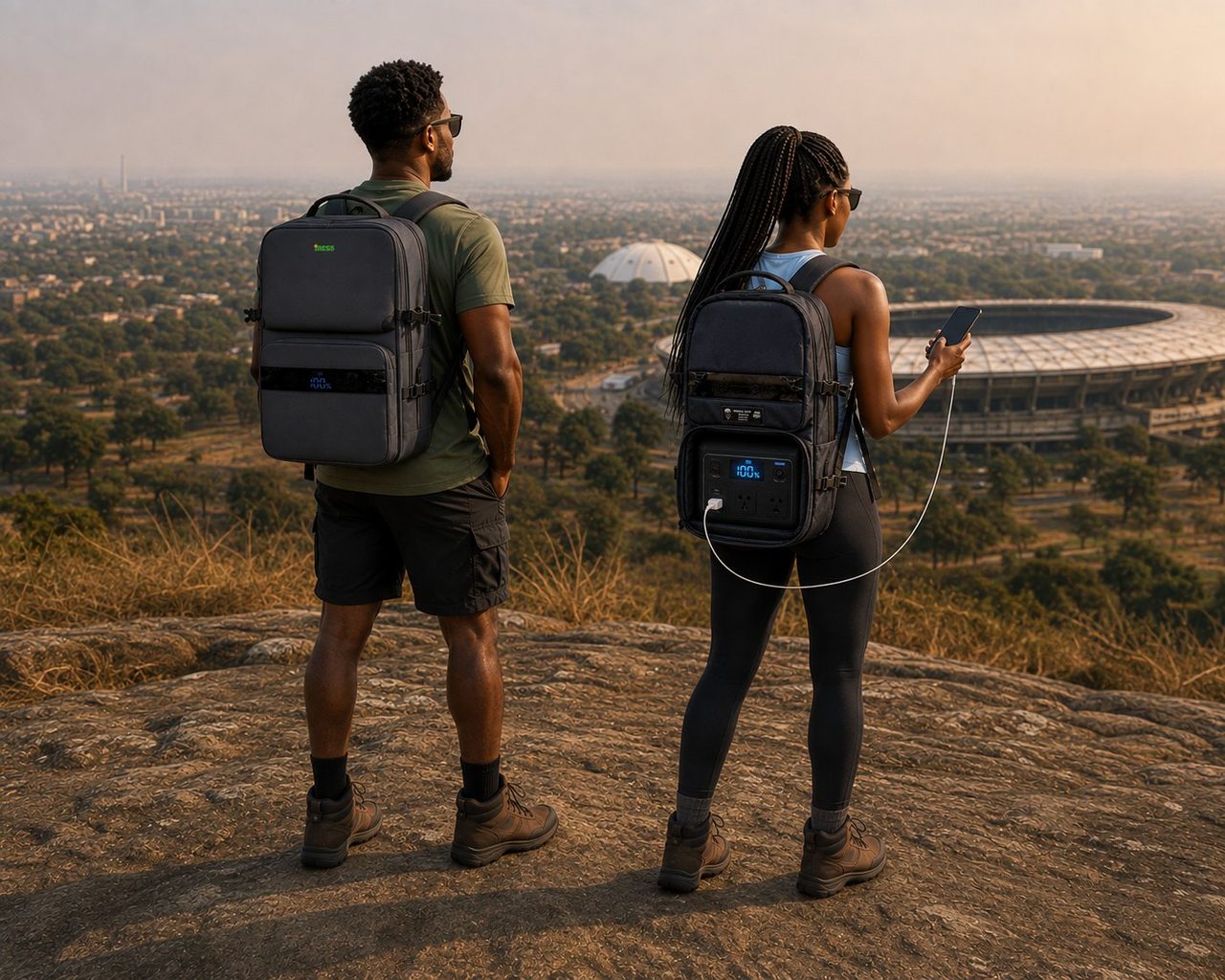 Explorers with iress backpacks